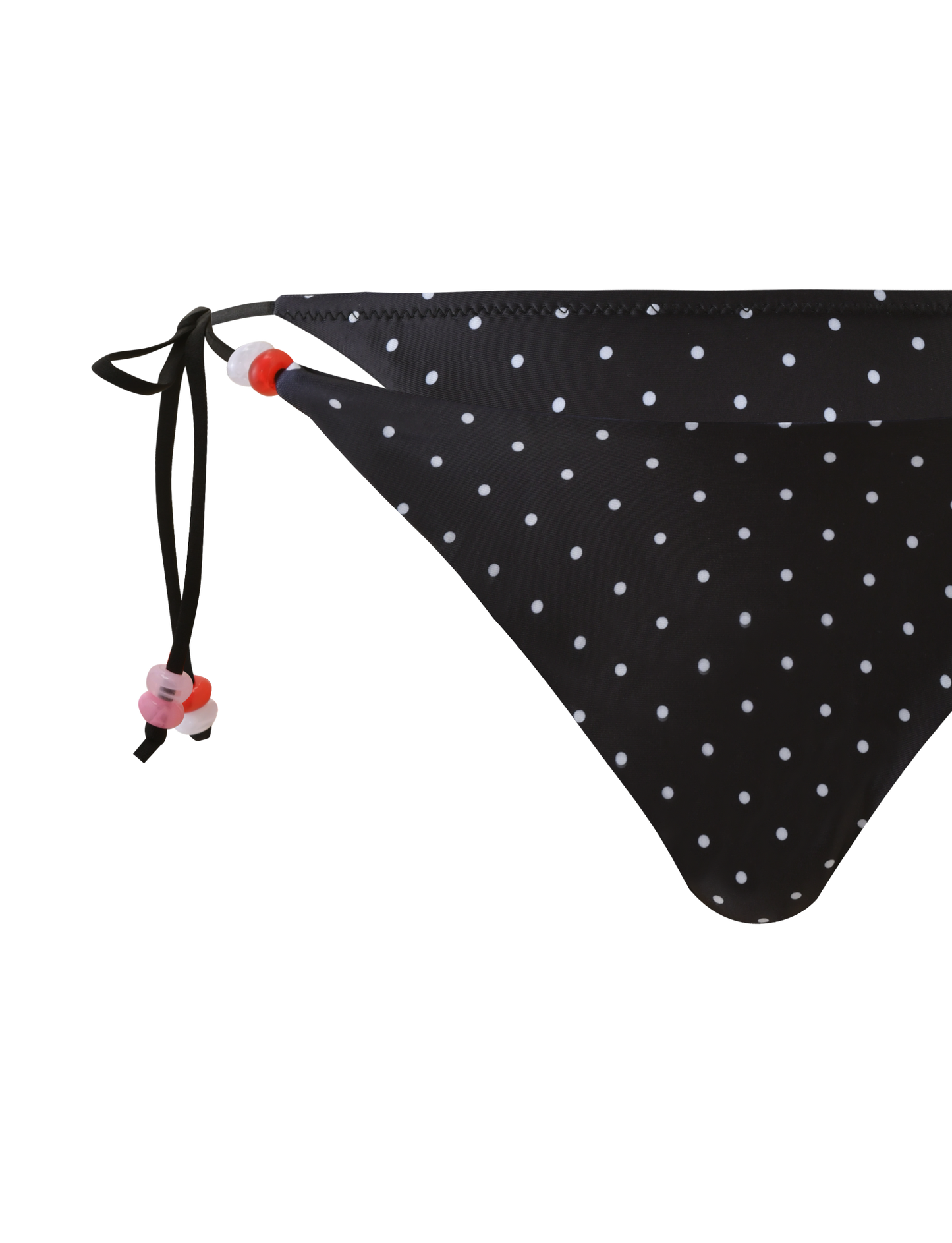 FINLEA BIKINI BOTTOM - POLKA DOT BLACK CREAM