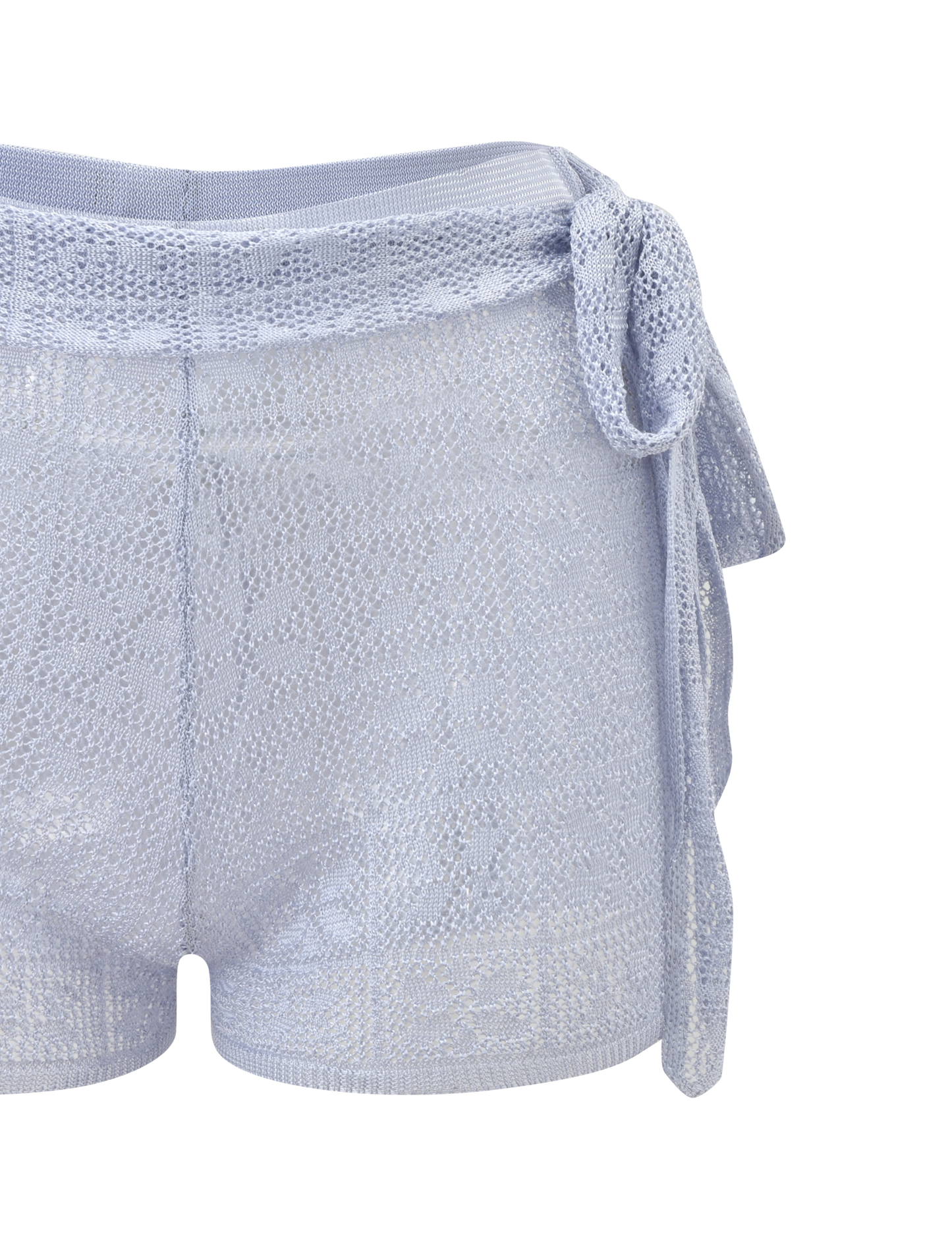 FERN CROCHET SHORT - SILVER