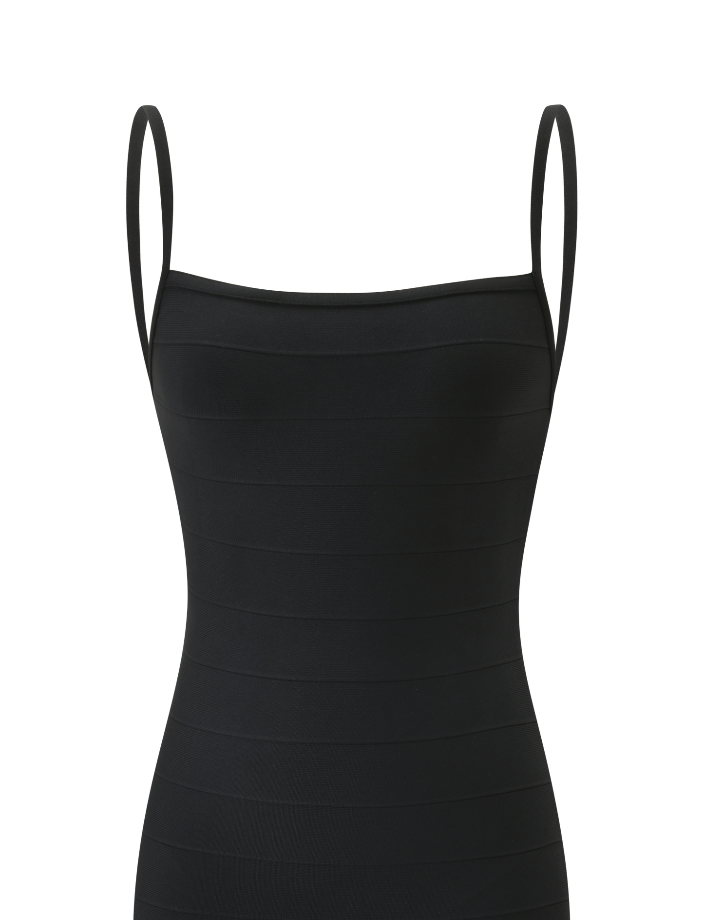 MIDORI MIDI BANDAGE DRESS - BLACK