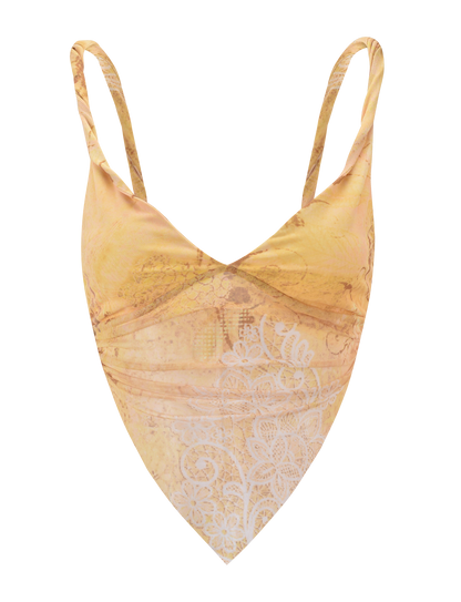 THEO TOP - LEMON BUTTERFLY PAISLEY
