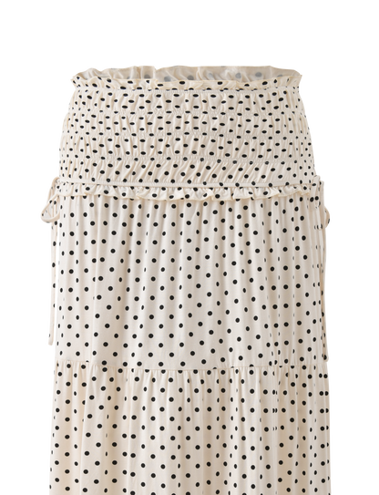 DENALI MAXI SKIRT - CREAM DOT