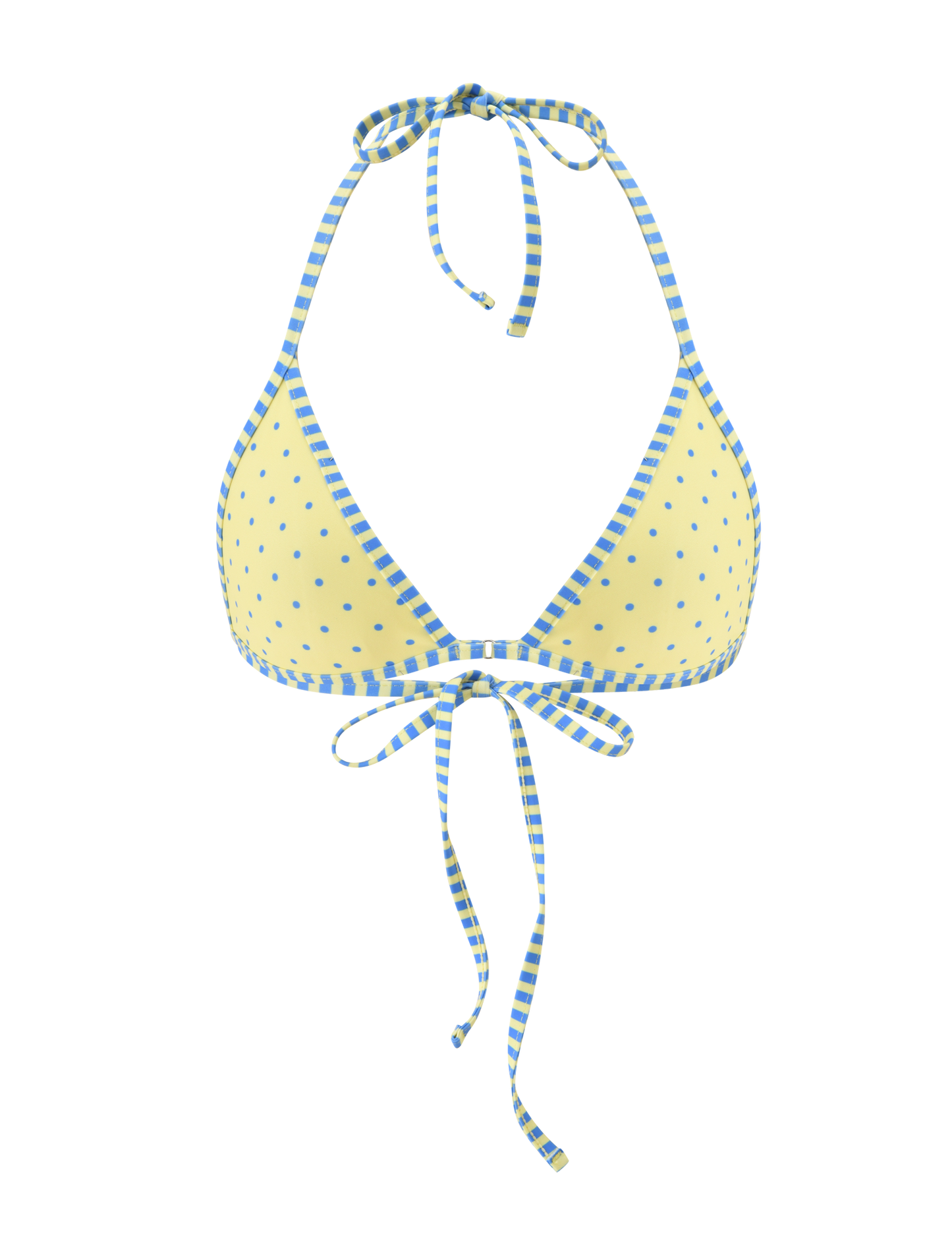 DIANA BIKINI TOP - LEMON AND BLUEBERRY SPOT