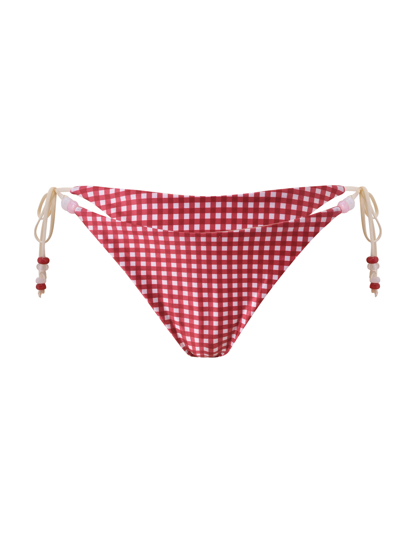 FINLEA BIKINI BOTTOM - RED GINGHAM