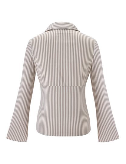 SABRINE SHIRT - BEIGE STRIPE
