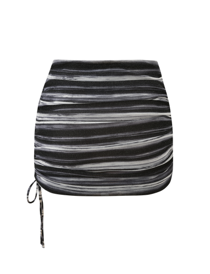 BRAELYN MINI SKIRT - GREY STRIPE