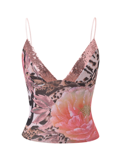 FENELLA TOP - ANIMALIER FLORAL