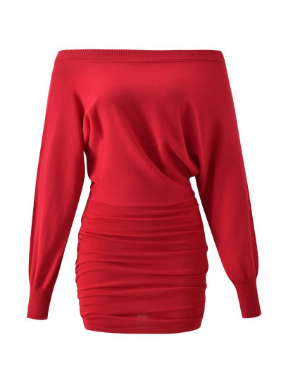 JANINE MINI DRESS - RED