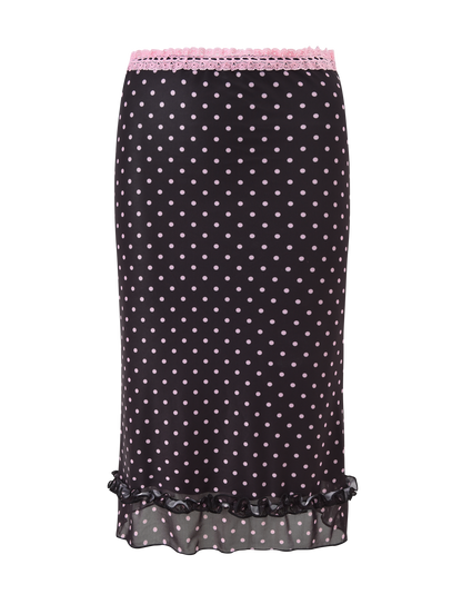 AMARA MIDI SKIRT - BLACK