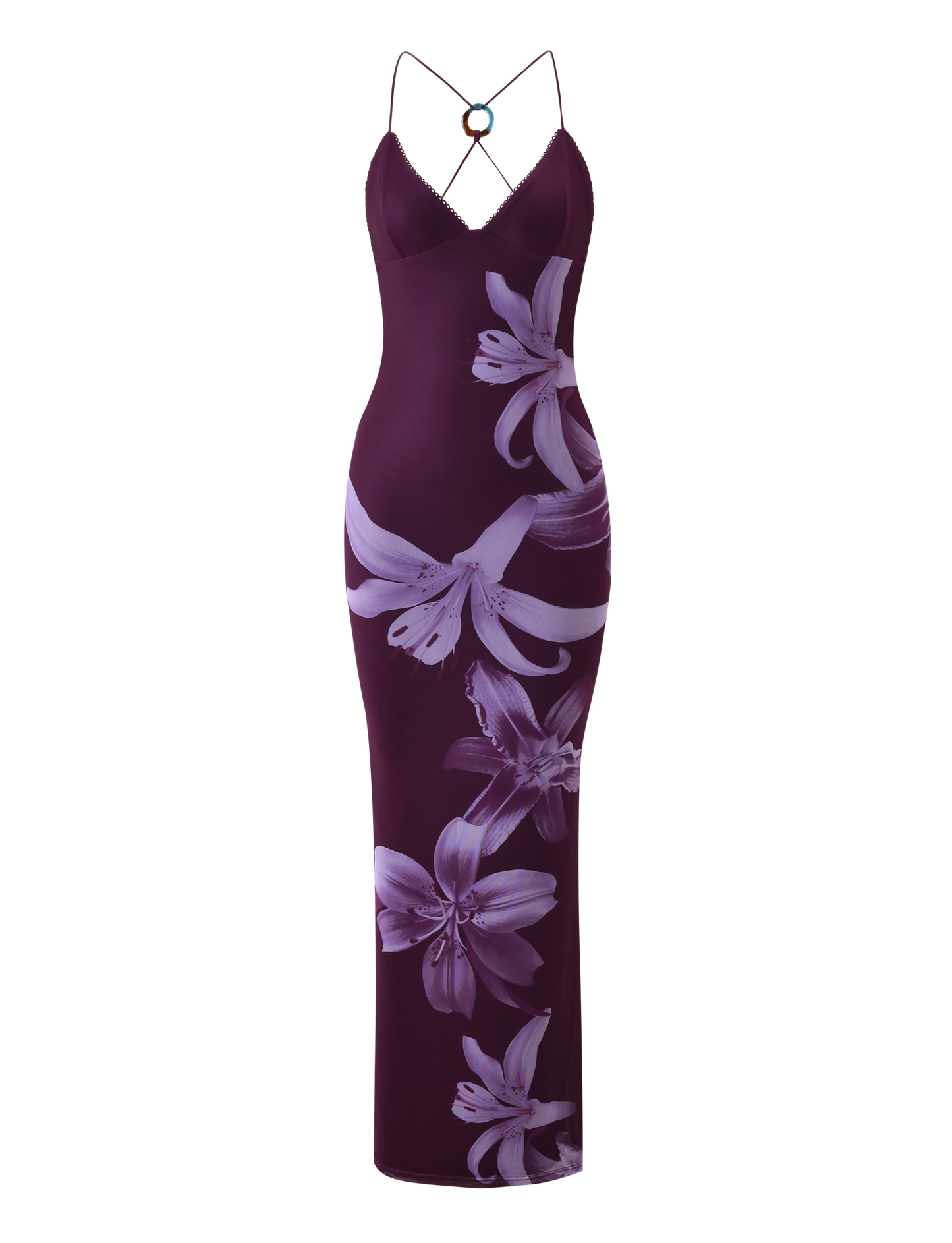 ORIELLE MAXI DRESS - PLUM ORCHID
