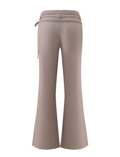 FEDRA PANT - TAN PINSTRIPE