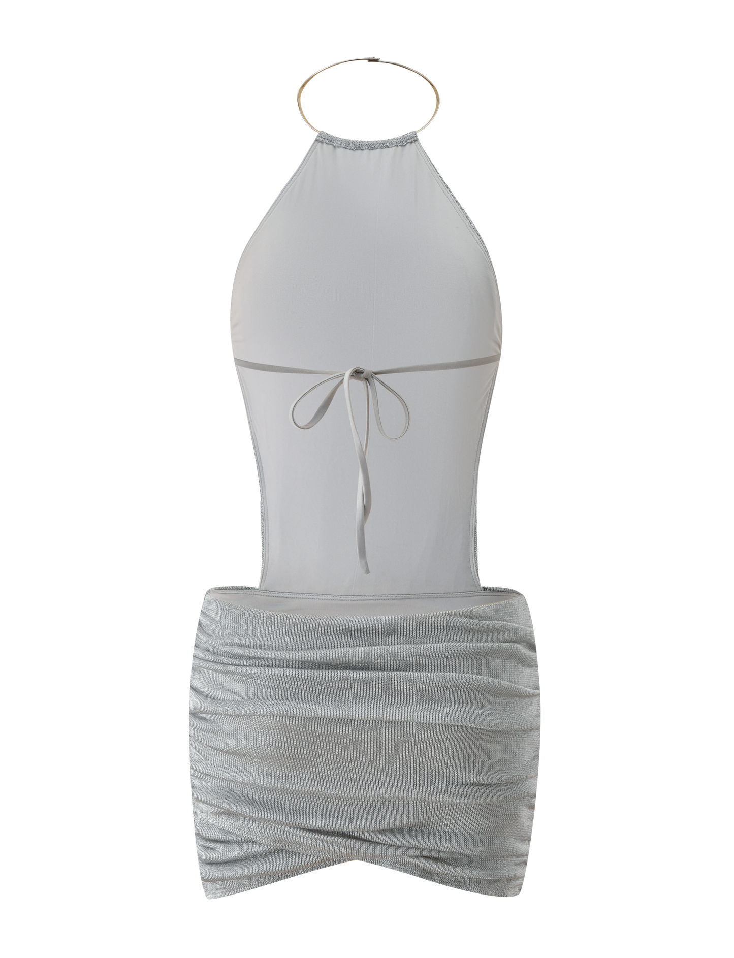 EVANNA MINI DRESS - SILVER