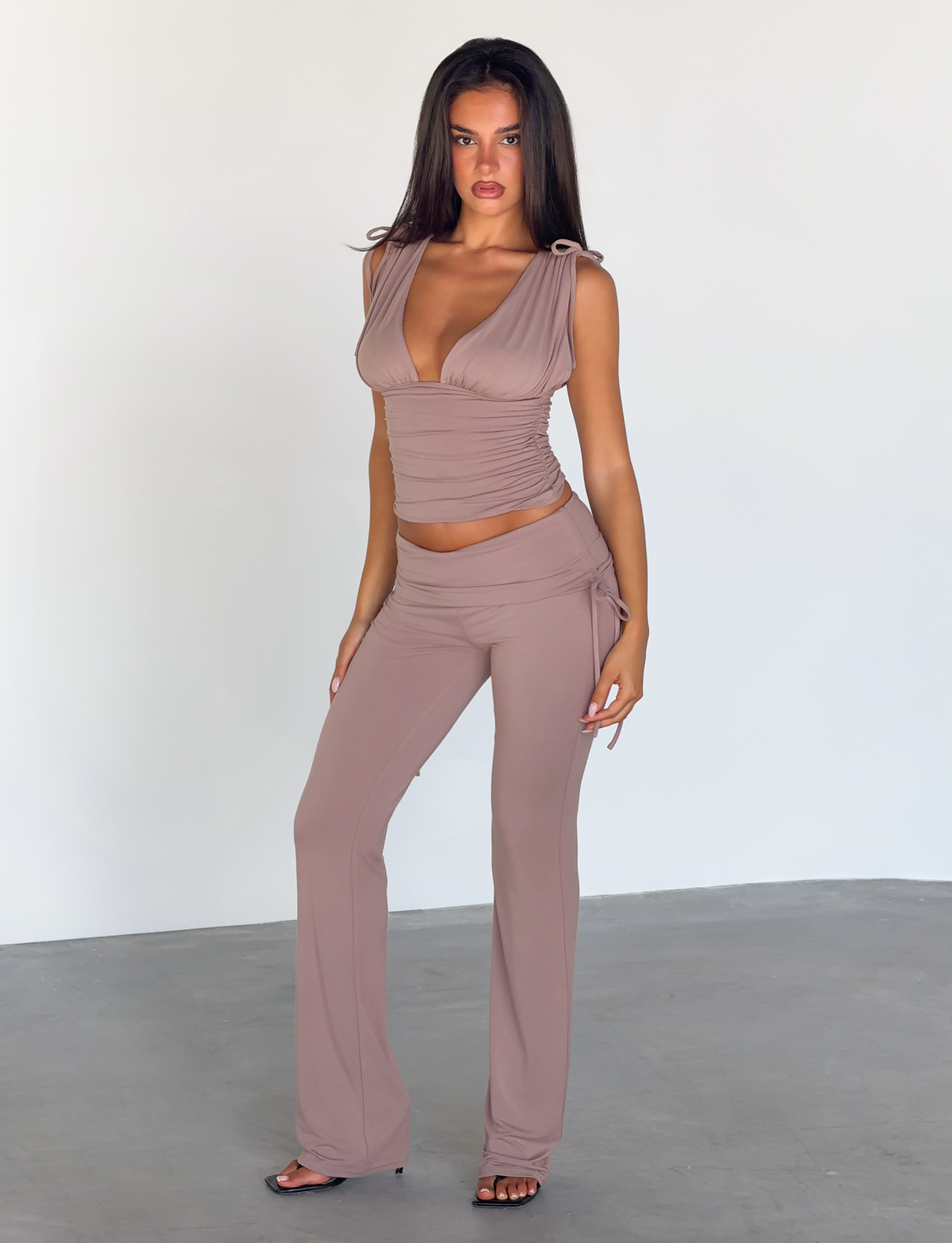 HALONA TOP - MOCHA