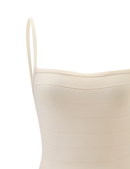 MIDORI BANDAGE DRESS - CREAM