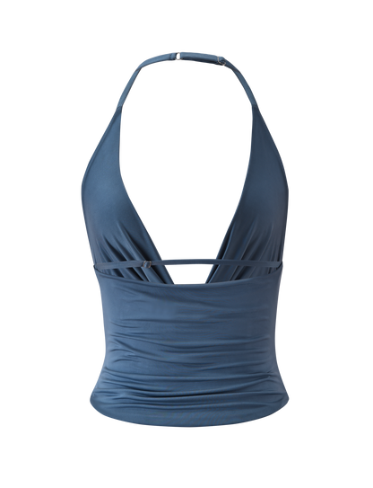 THARA TOP - SLATE BLUE
