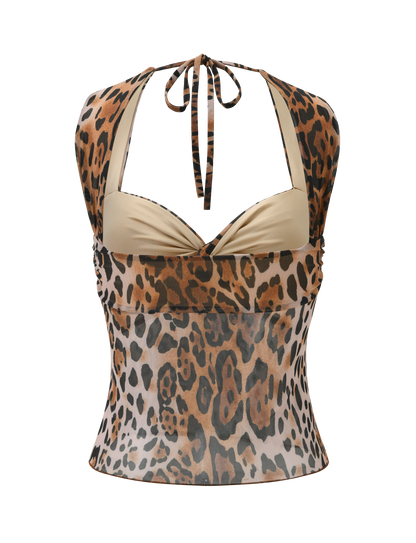 AZALEA TWIST TOP - LEOPARD