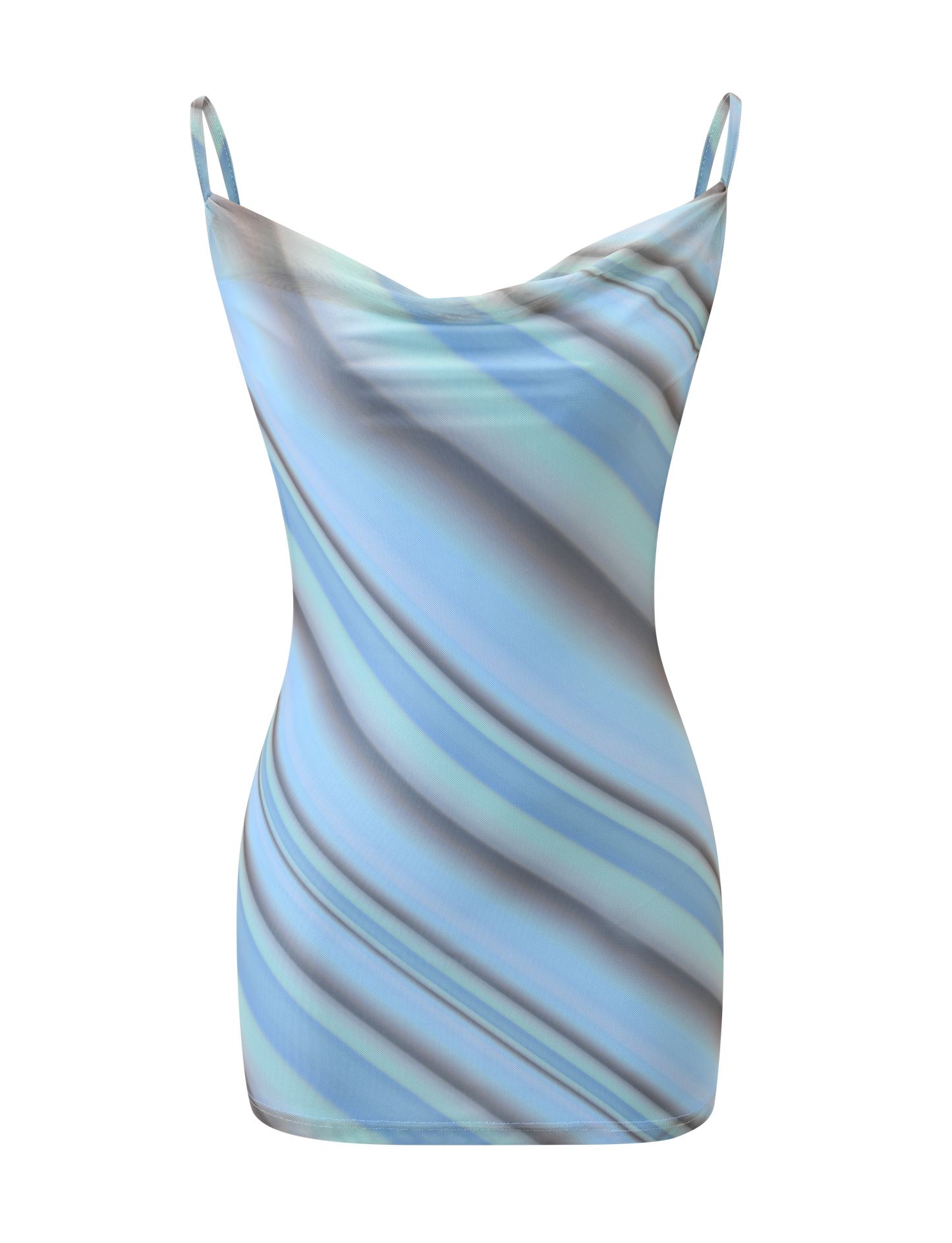 MORANA MESH MINI DRESS - MULTISTRIPE