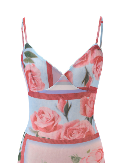 JULIANNA MINI DRESS - POSTCARD FLORAL