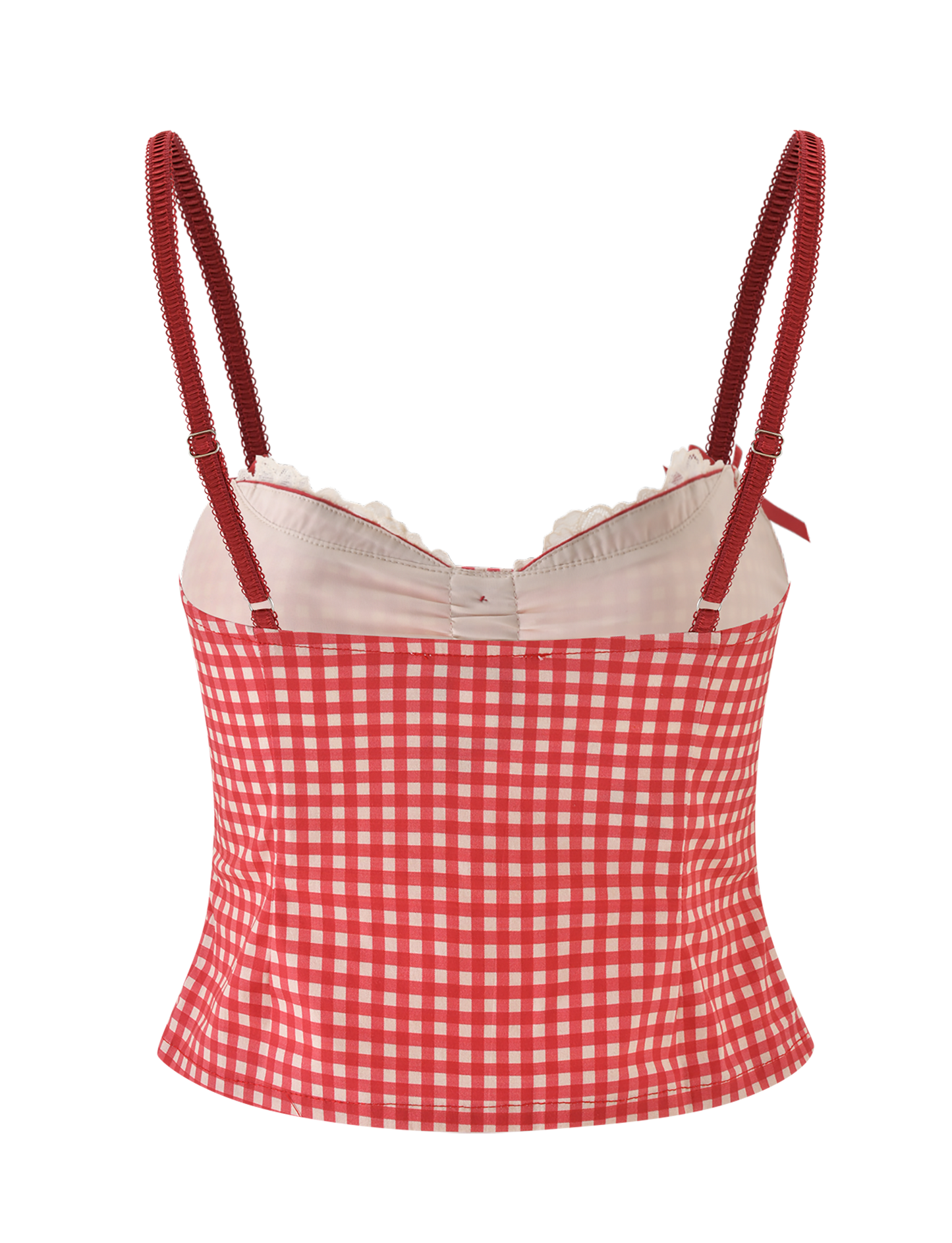 EMMALINE BUSTIER - RED GINGHAM