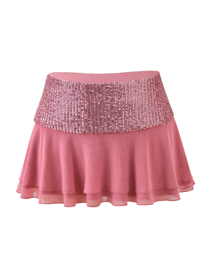 SYLA MINI SKIRT - ROSE