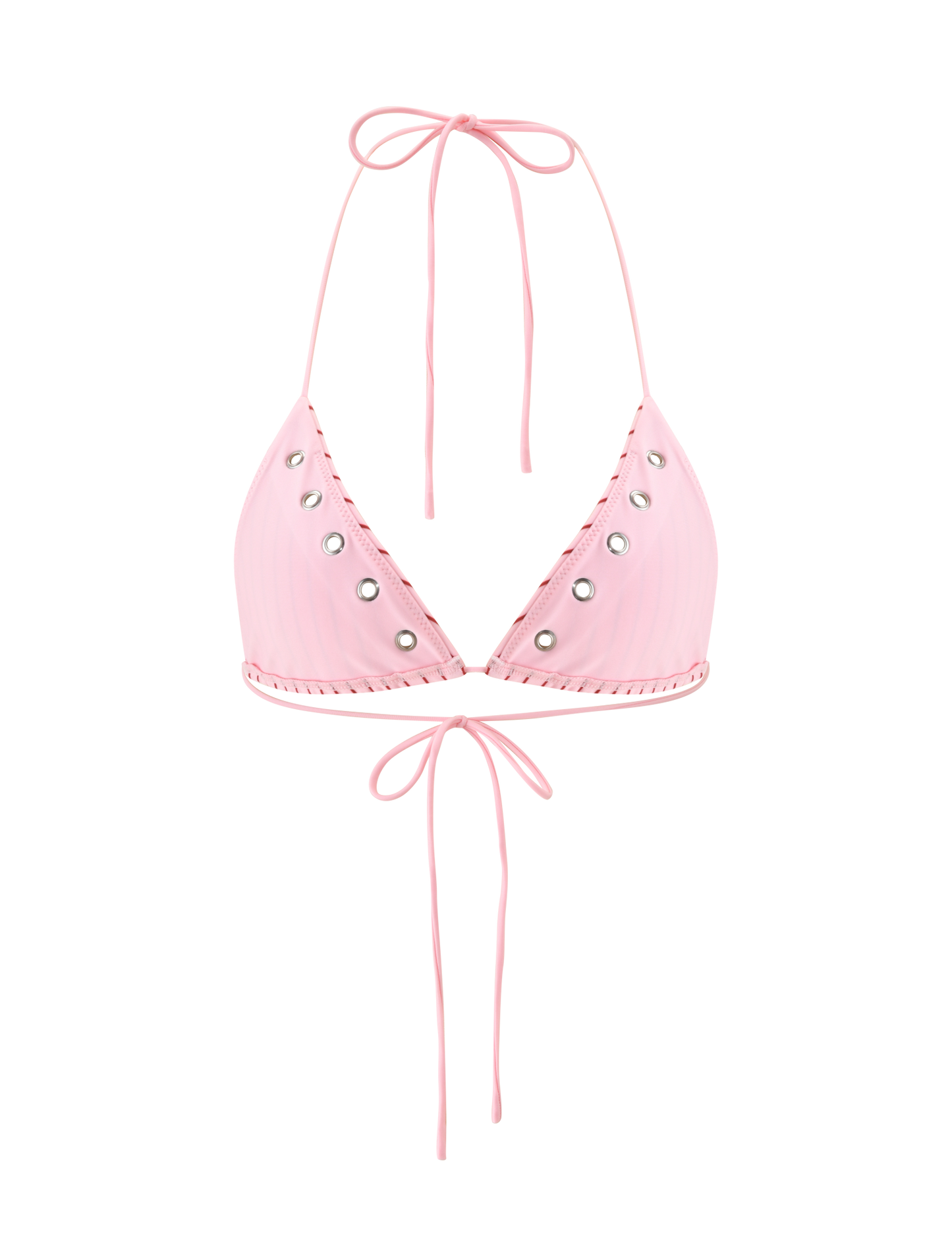 MARREN BIKINI TOP - PINK STRIPE