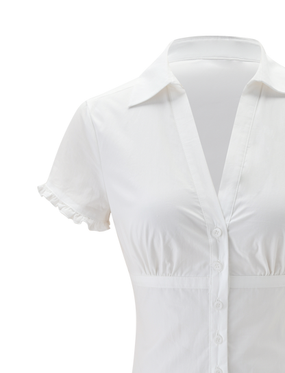 VALERIE BUBBLE DRESS - WHITE