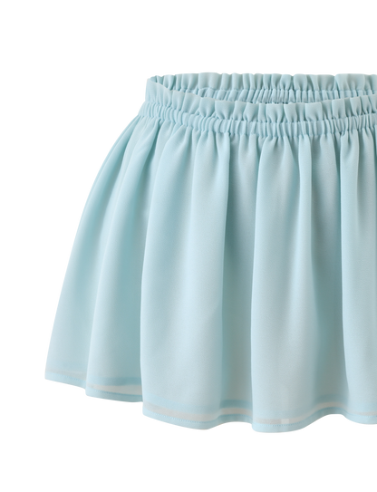 VEDA RUCHED MINI SKIRT - SEAFOAM