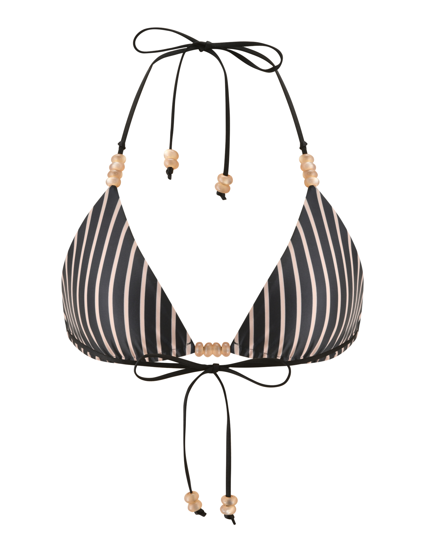 FINLEA REVERSIBLE BIKINI TOP - BLACK AND TAN
