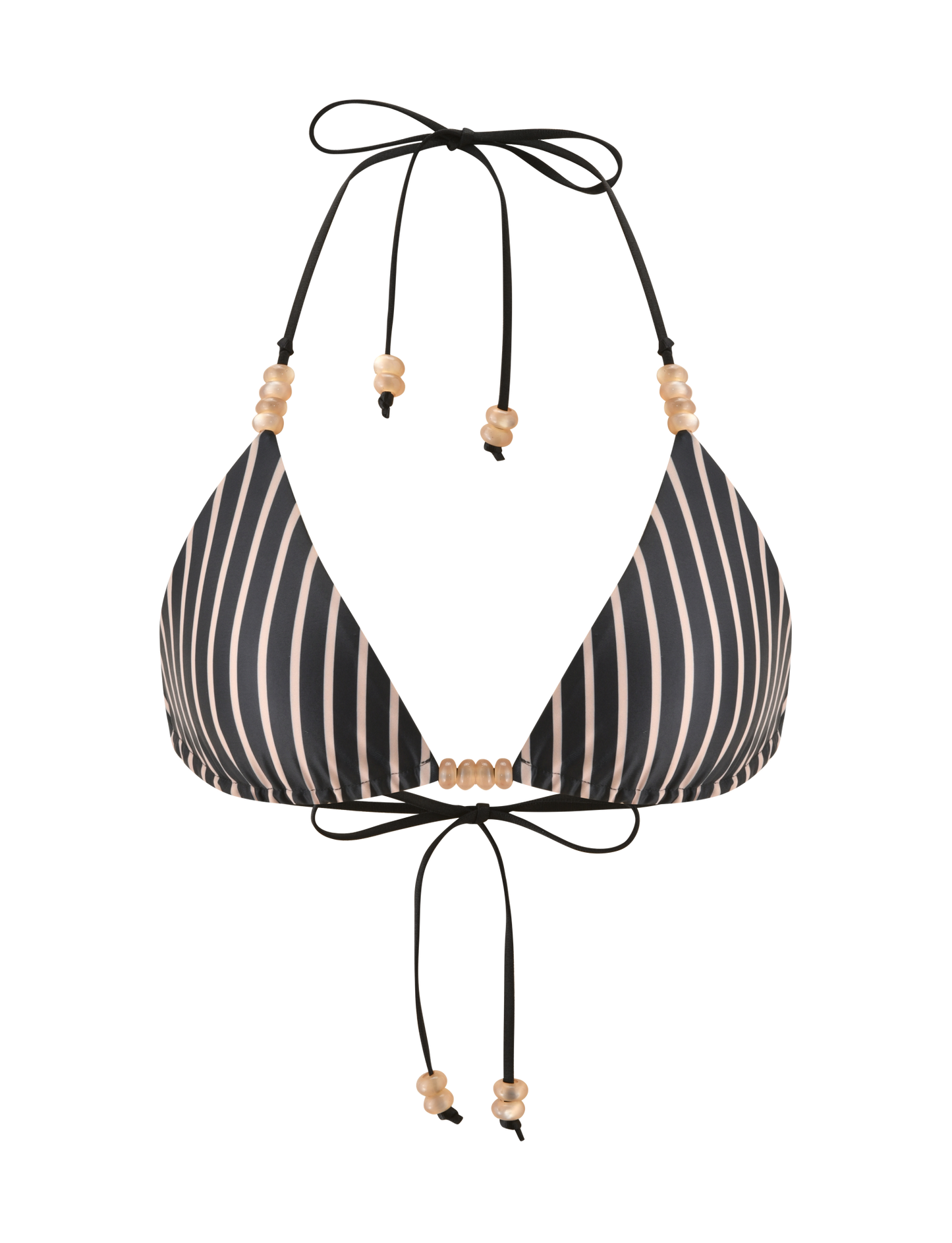 FINLEA REVERSIBLE BIKINI TOP - BLACK AND TAN