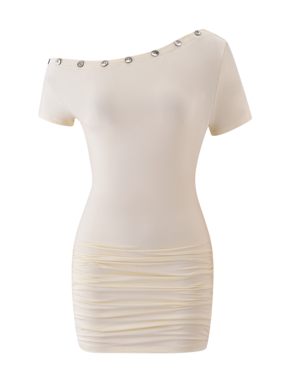 MARITA MINI DRESS - CREAM