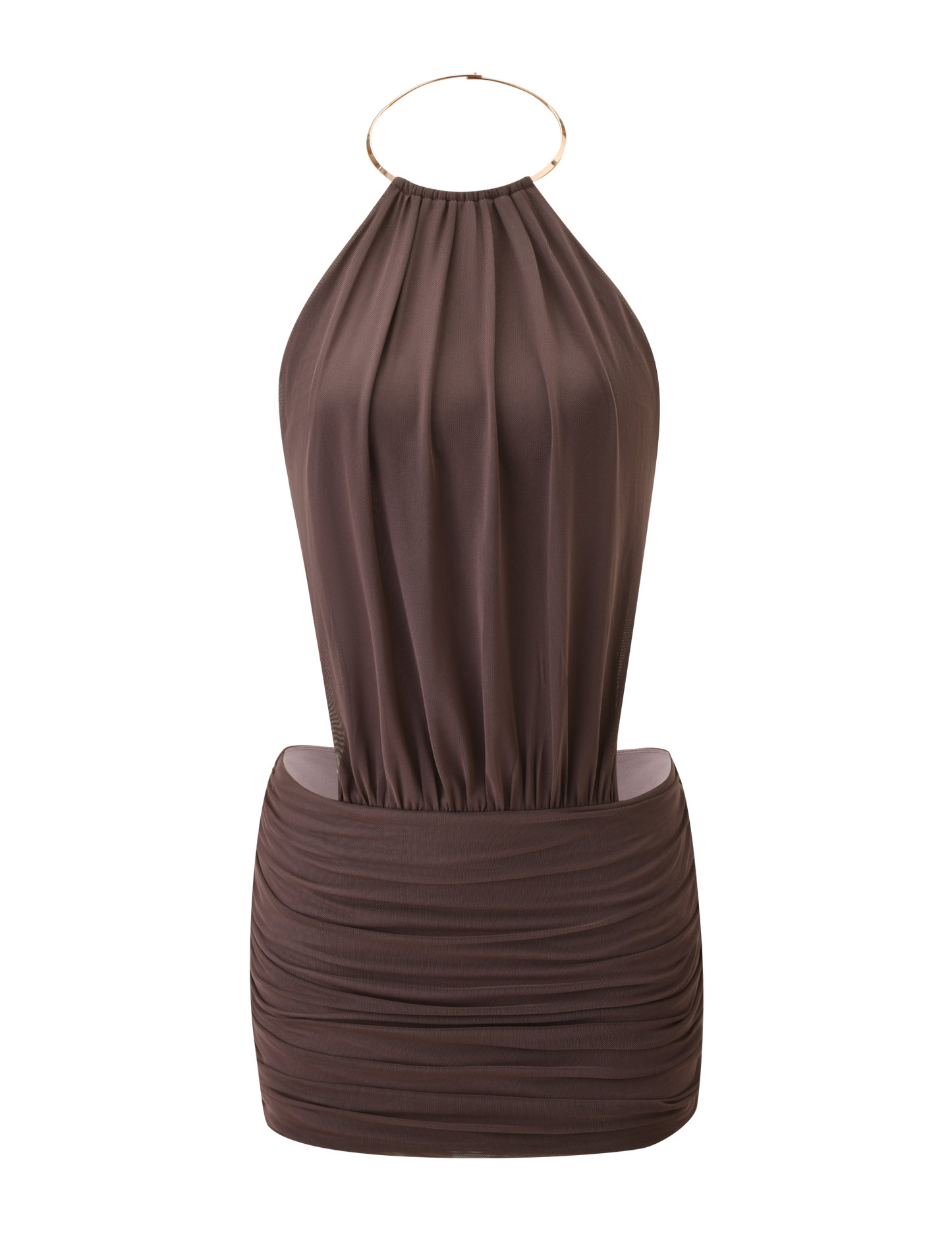 EVANNA MINI DRESS - MOCHA