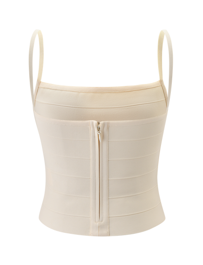 MIDORI BANDAGE TOP - CREAM