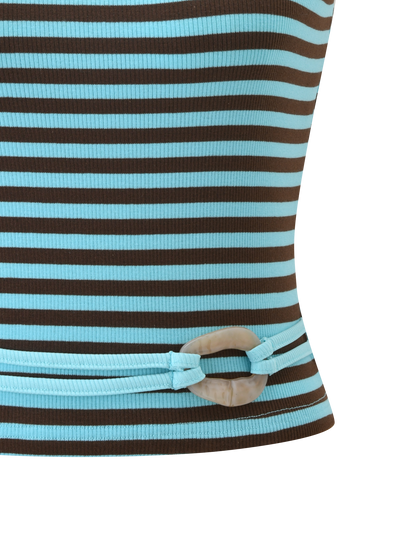 CELESTE TOP 2.0 - BLUE STRIPE