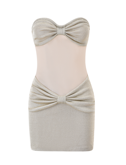 ESTE MINI DRESS - CHAMPAGNE