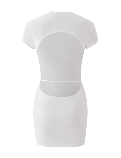 EMILY MINI DRESS - WHITE