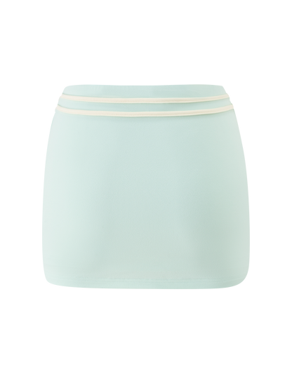 GREER MINI SKIRT - MINT GREEN