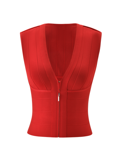 EMBER BANDAGE TOP - RED