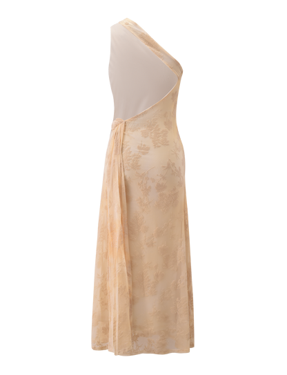 CHARLYSE ONE SHOULDER MAXI DRESS - BUTTER YELLOW