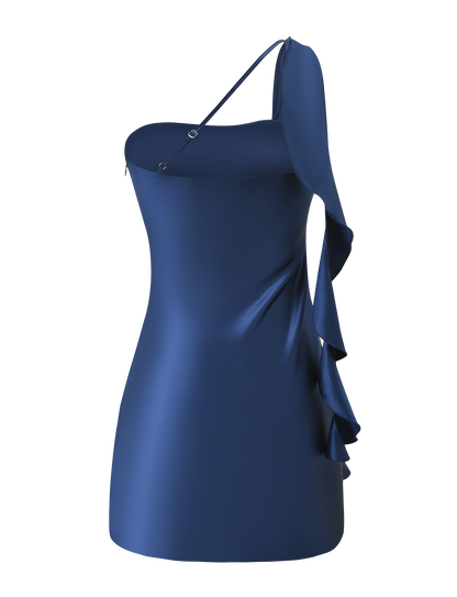 RAINEY MINI DRESS - NAVY