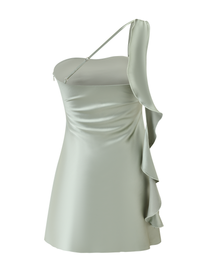 RAINEY MINI DRESS - PISTACHIO