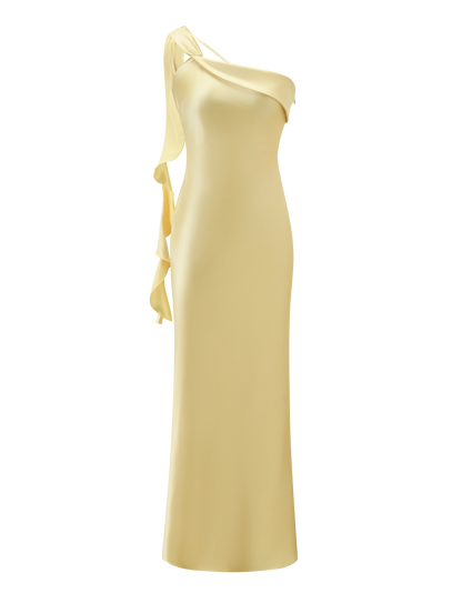 RAINEY MAXI DRESS - BUTTER YELLOW