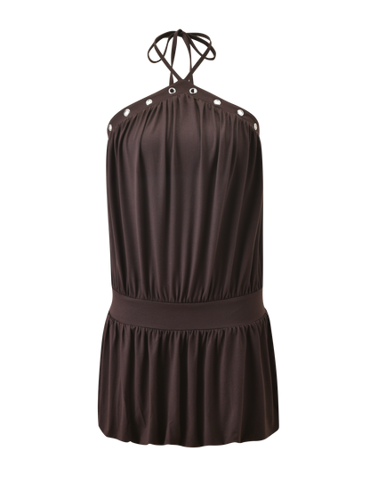 NATASHA DRESS - CHOCOLATE