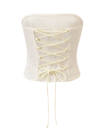 LANIA CORSET TOP - CREAM