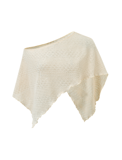 FAIRLEE PONCHO - CREAM