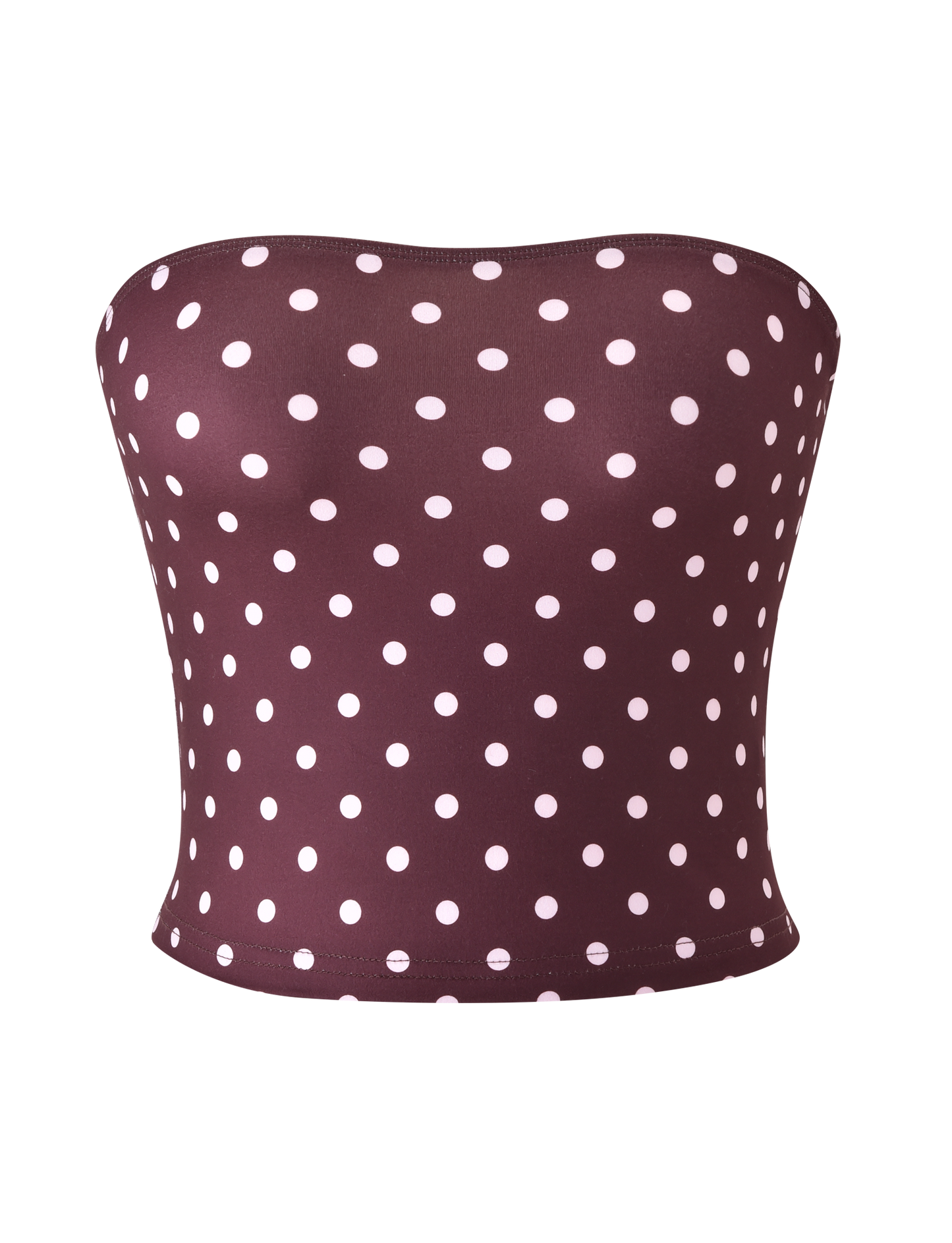 VALI POLKA DOT TOP - CHOCOLATE PINK DOT